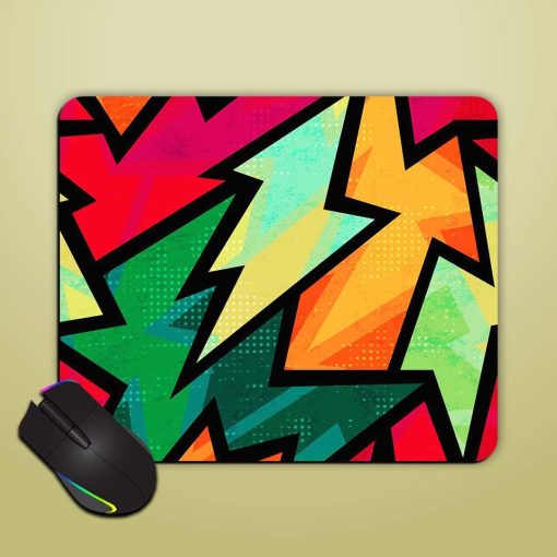 Retro Geometric Seamless Mouse Pad Chachhi