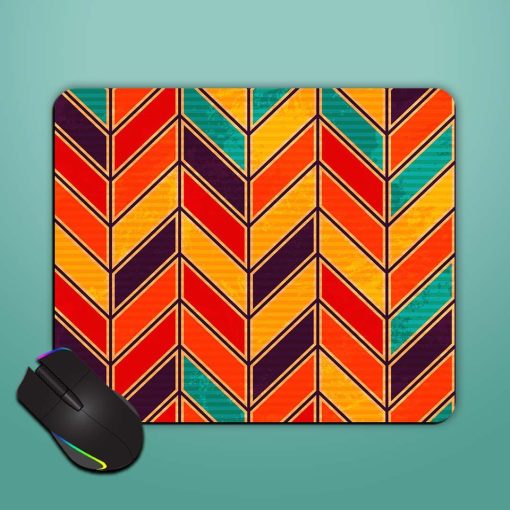 Retro Zigzag Seamless Mouse Pad Chachhi