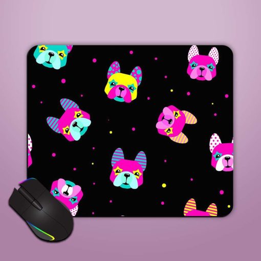 Abstract Seamless Dogs Mouse Pad Chachhi