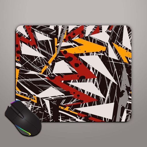 Abstract Seamless Geometric Mouse Pad Chachhi