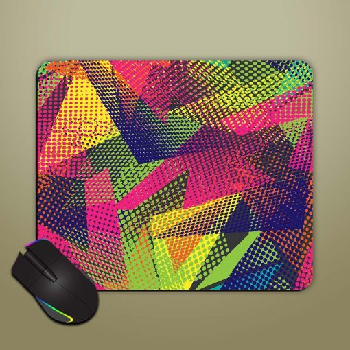 Abstract Seamless Geometric Mouse Pad Chachhi