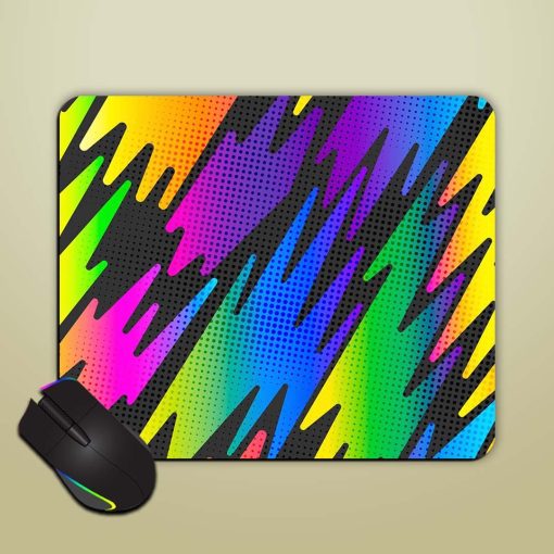 Abstract Seamless Geometric Mouse Pad Chachhi