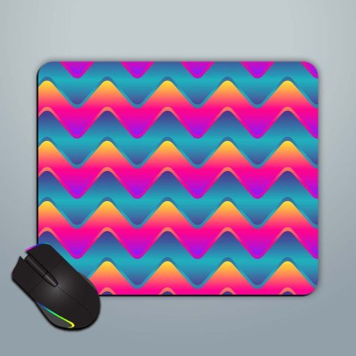 Abstract Wave Vector Mouse Pad Chachhi