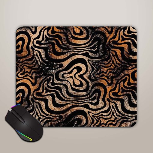 Abstract Zebra Animal Mouse Pad Chachhi