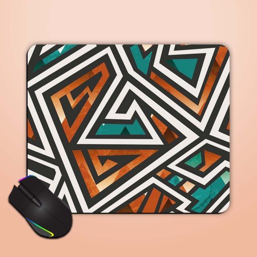 African Geometric Seamless Mouse Pad Chachhi