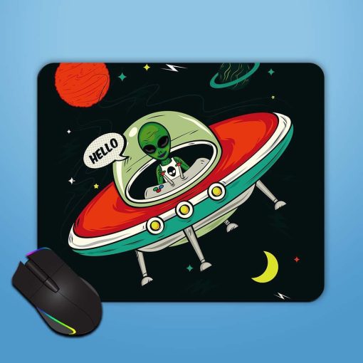 Alien Invasion Vector Mouse Pad