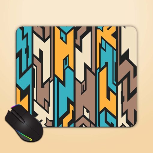 Alien Seamless Pattern Mouse Pad Chachhi