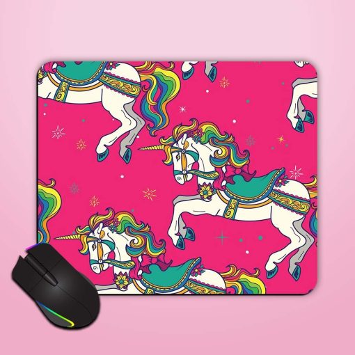 Amusement Park Carousel Mouse Pad Chachhi