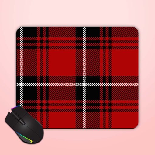 Black Red Tartan Mouse Pad Chachhi