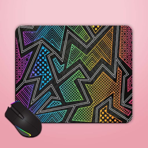 Bright Cloth Geometric Mouse Pad Chachhi