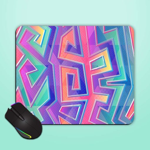 Bright Geometric Seamless Mouse Pad Chachhi