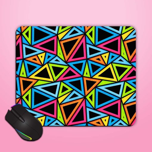 Bright Triangle Seamless Mouse Pad Chachhi