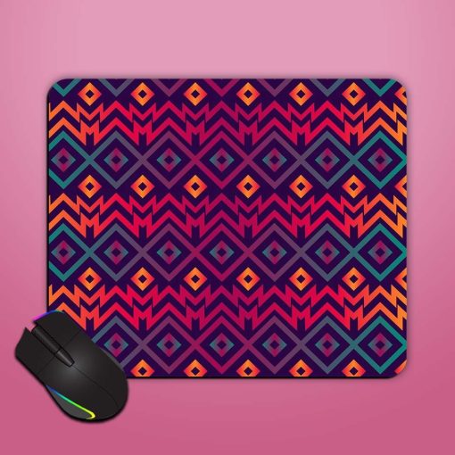 Bright Vintage Geometric Mouse Pad Chachhi