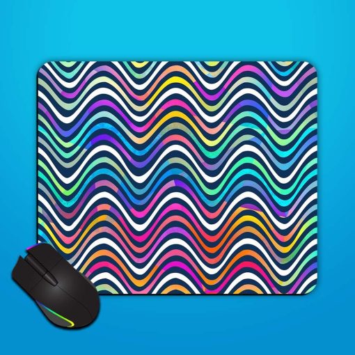 Bright Wave Seamless Mouse Pad Chachhi