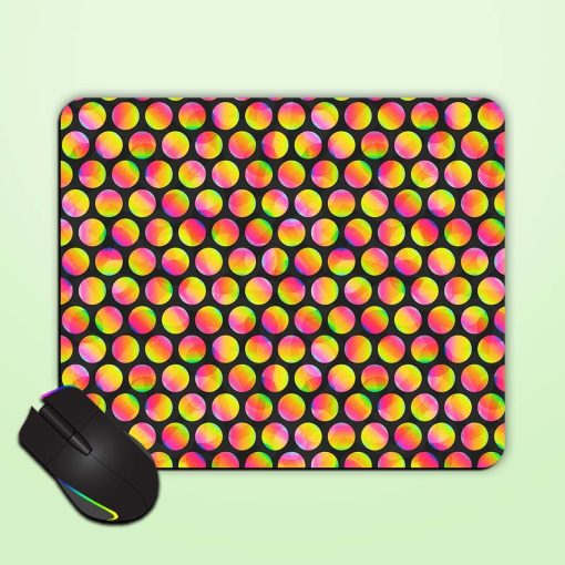 Circle Rainbow Seamless Mouse Pad Chachhi