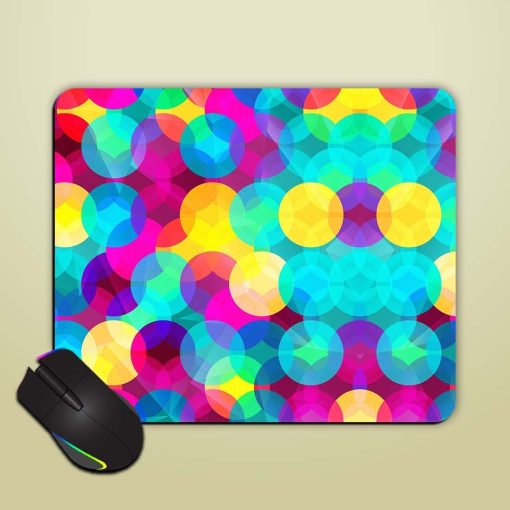 Colored Circle Seamless Mouse Pad Chachhi