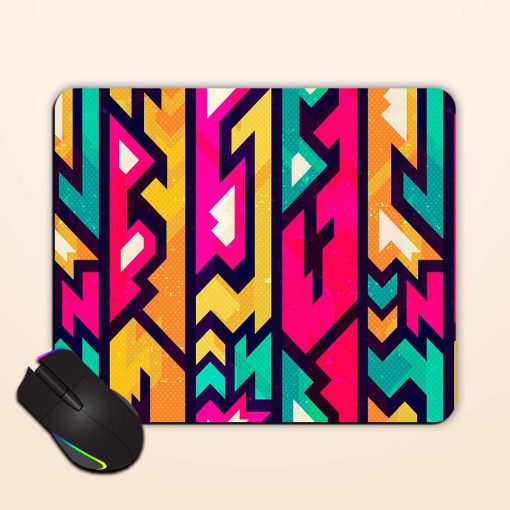 Colored Futurist Seamless Mouse Pad Chachhi