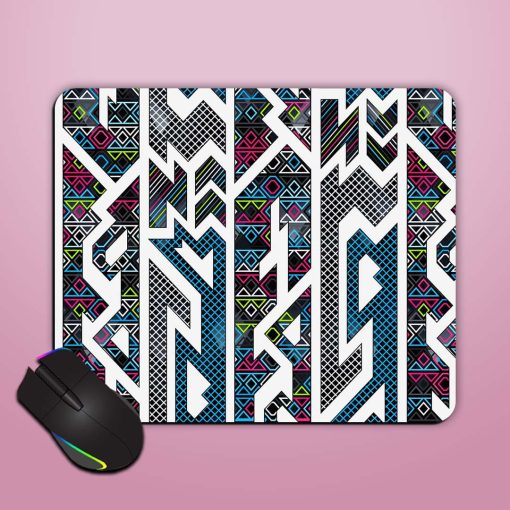 Colored Geometric Seamless Mouse Pad Chachhi