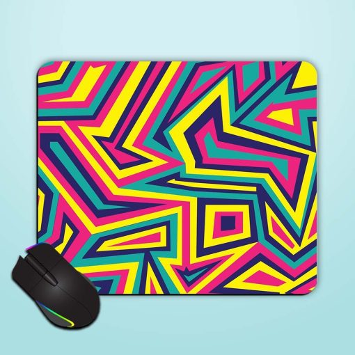 Colorful Abstract Geometric Mouse Pad Chachhi