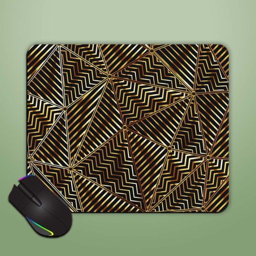 Gold Triangle Vector Mouse Pad