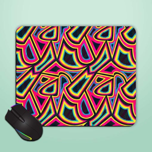 Graffiti Geometric Seamless Mouse Pad Chachhi