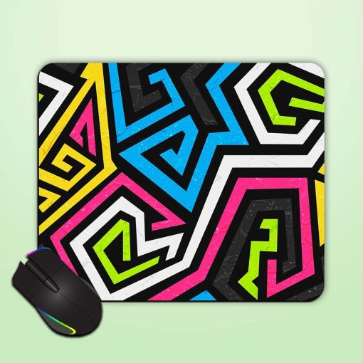 Graffiti Geometric Seamless Mouse Pad Chachhi