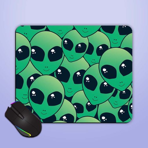 Green Gradient Alien Mouse Pad Chachhi