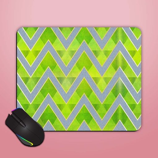 Green Zigzag Seamless Mouse Pad Chachhi