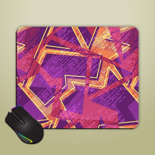 Grunge Geometric Pattern Mouse Pad Chachhi