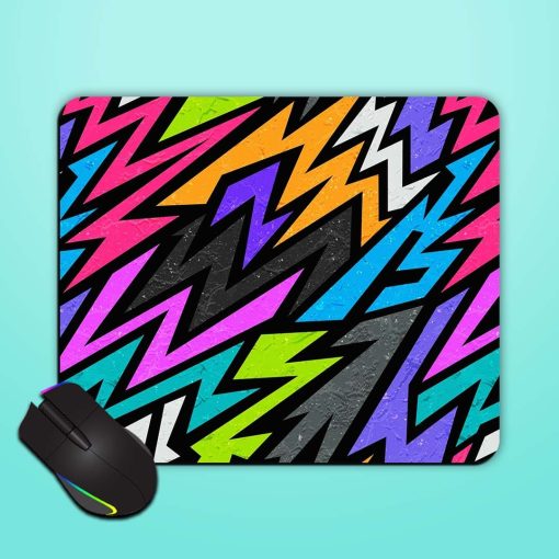 Grunge Graffiti Geometric Mouse Pad Chachhi