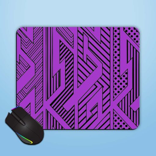 Monochrome Pencil Geometric Mouse Pad Chachhi