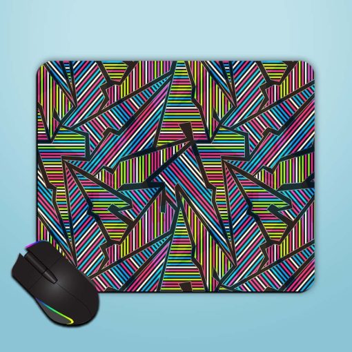 Neon Geometric Seamless Mouse Pad Chachhi