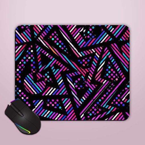 Neon Geometric Seamless Mouse Pad Chachhi