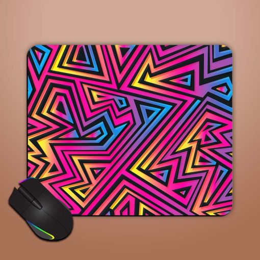 Neon Maze Seamless Mouse Pad Chachhi