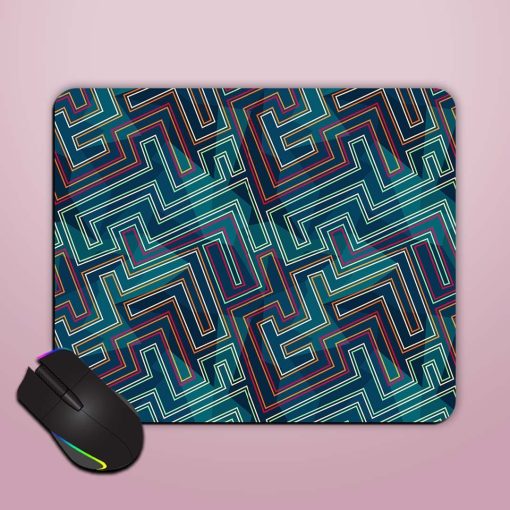 Neon Seamless Pattern Mouse Pad Chachhi