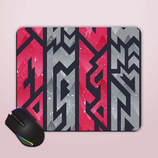 Red Ancient Pattern Mouse Pad Chachhi