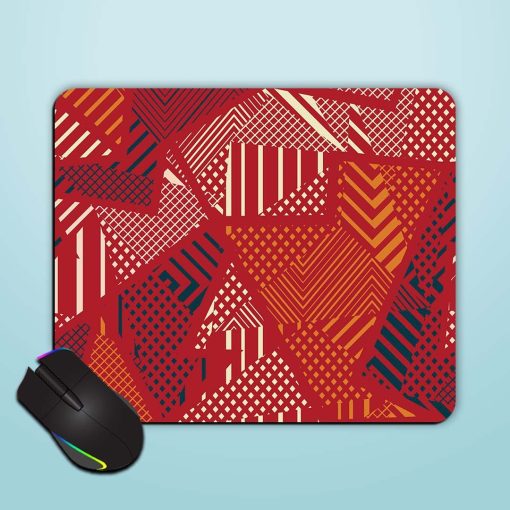 Red Color Tribal Mouse Pad Chachhi