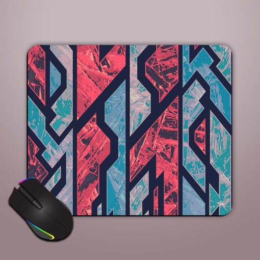 Red Glass Geometric Mouse Pad Chachhi