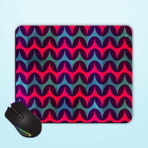 Red Retro Seamless Mouse Pad Chachhi