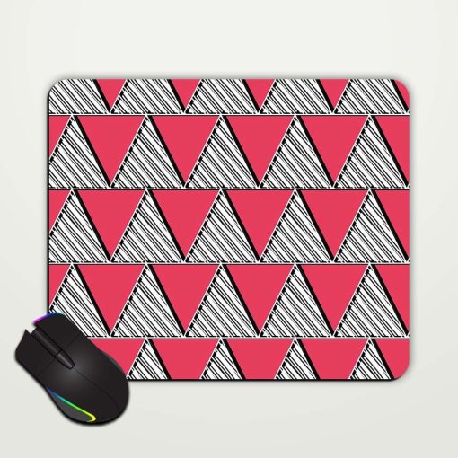 Red Triangle Seamless Mouse Pad Chachhi