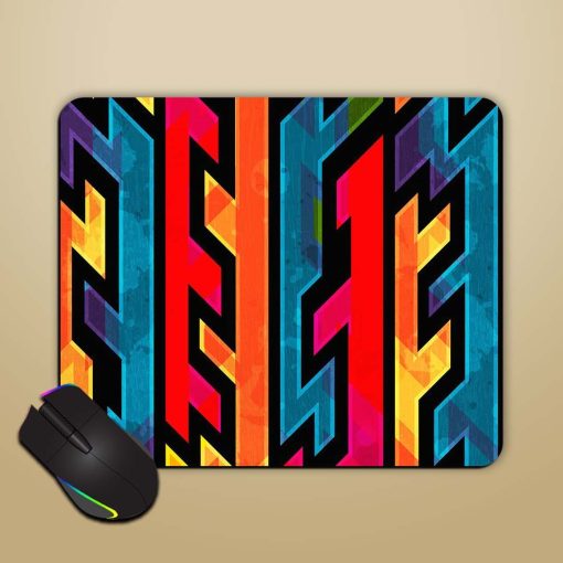 Retro Geometric Seamless Mouse Pad Chachhi