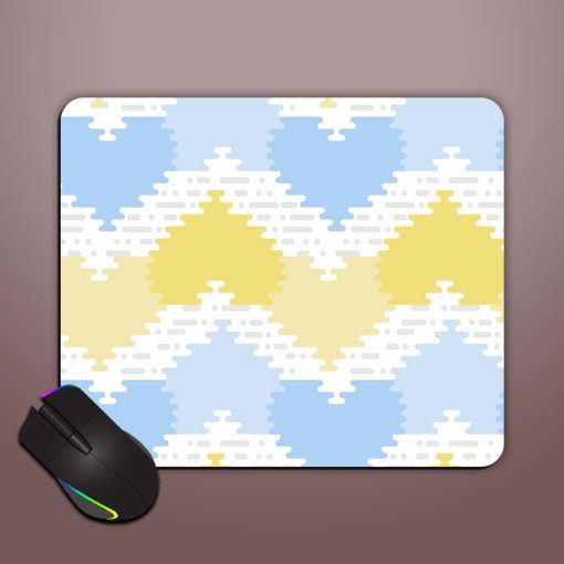 Seamless Pattern Rounded Mouse Pad Chachhi