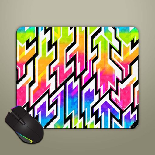 Space Colored Geometric Mouse Pad Chachhi