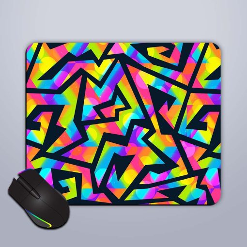 Vibrant Color Maze Mouse Pad Chachhi