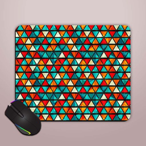 Vintage Bright Triangle Mouse Pad Chachhi