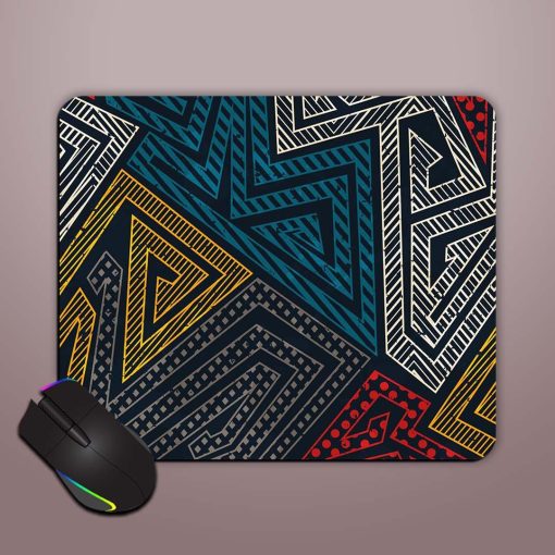 Vintage Geometric Vector Mouse Pad