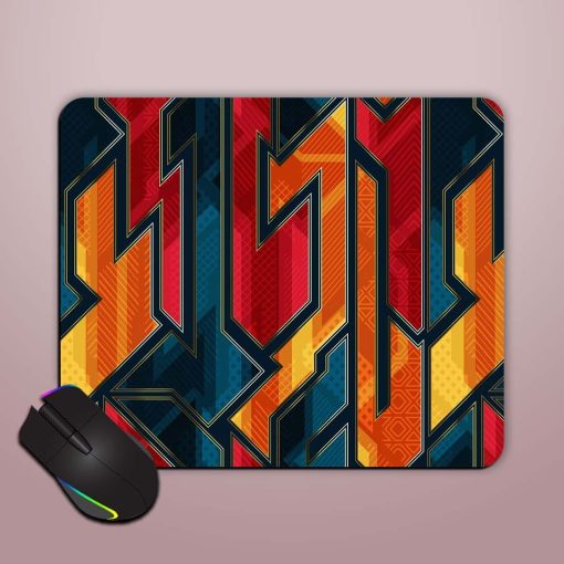 Vintage Geometric Vector Mouse Pad Chachhi