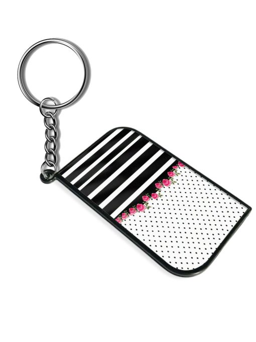 Flower Polka Dots Keychain Chachhi