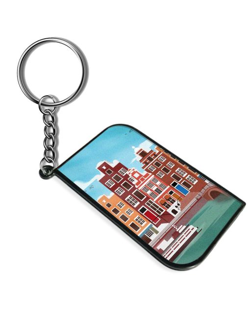 Scenery Architecture Amsterdam Landscape Keychain Chachhi