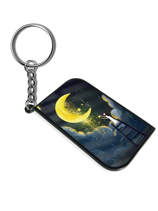 Moonlight Healing Night Illustration Keychain Chachhi